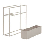 Natural Metal Floor Standing Plant Box