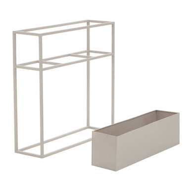 Natural Metal Floor Standing Plant Box