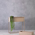Natural Metal Floor Standing Plant Box