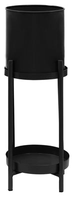 Black Metal 2 Tier Plant Stand