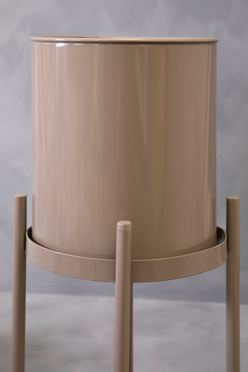 Grey Metal 2 Tier Plant Stand