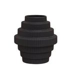 Black Small Step Design Vase