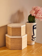Small Black and White Face Vase