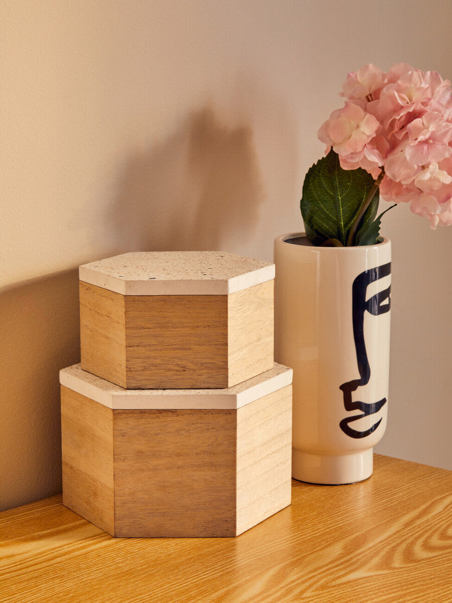 Small Black and White Face Vase
