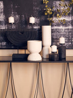 White Tapered Round Planter