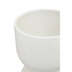 White Tapered Round Planter