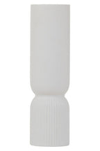 Cylindrical White Vase