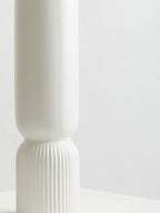 Cylindrical White Vase