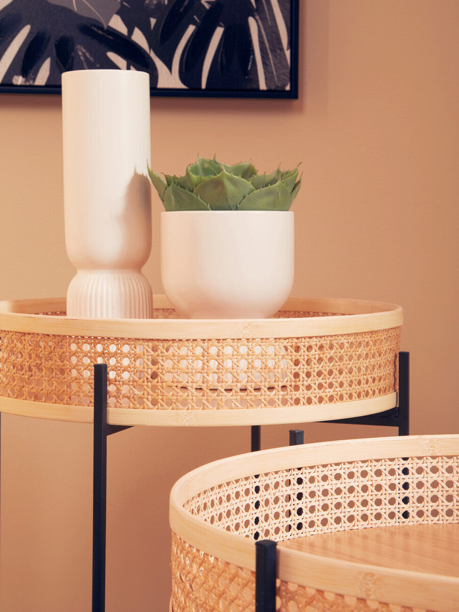 Cylindrical White Vase