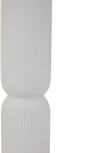 Cylindrical White Vase