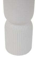 Cylindrical White Vase