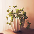 White Textured Vase