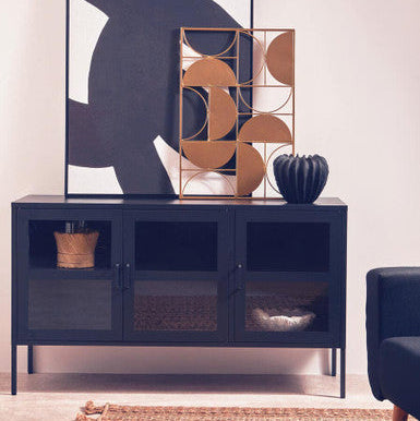 Black Textured Vase