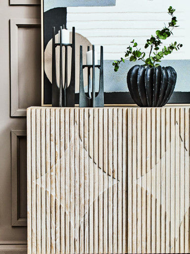 Black Textured Vase