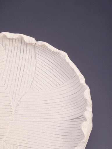 White Textured Bowl