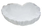 Curved Textured White Bowl
