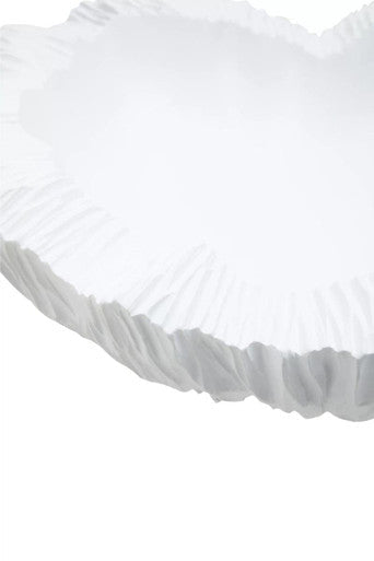 Curved Textured White Bowl