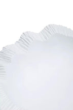 Curved Textured White Bowl