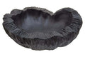 Curved Textured Black Bowl