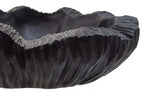 Curved Textured Black Bowl