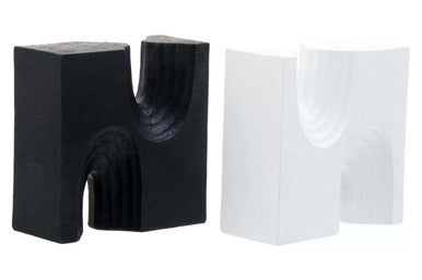 Set of Two Black and White Bookends