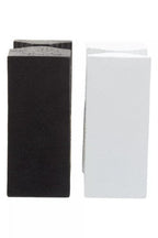 Set of Two Black and White Bookends