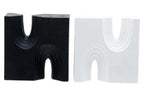 Set of Two Black and White Bookends