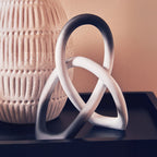 Ombre Black and White Knot Sculpture | Broc