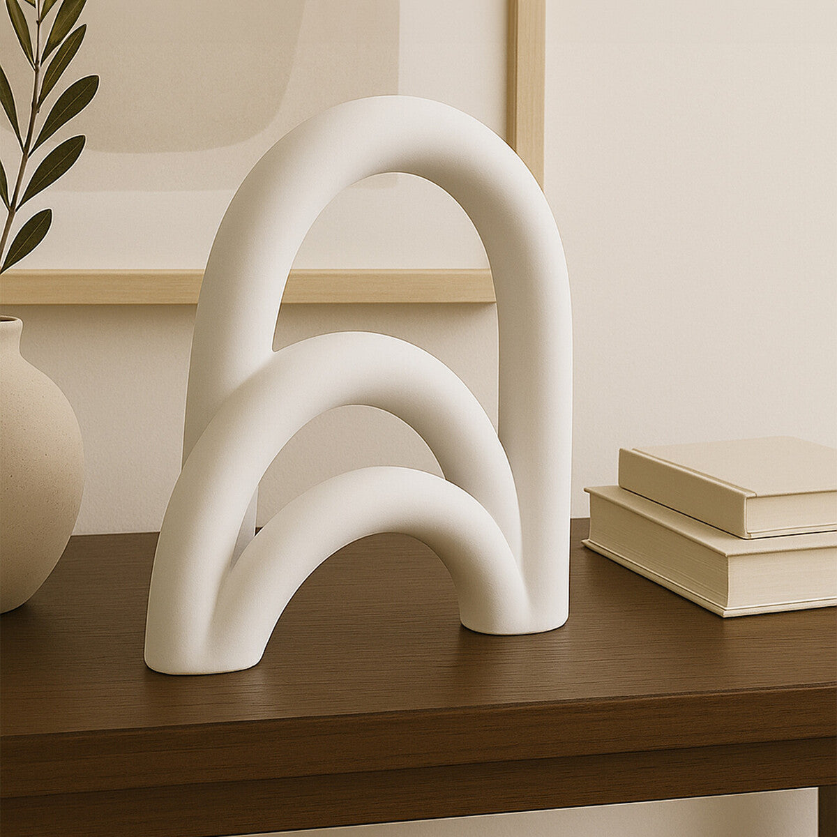 White Arched Sculpture
