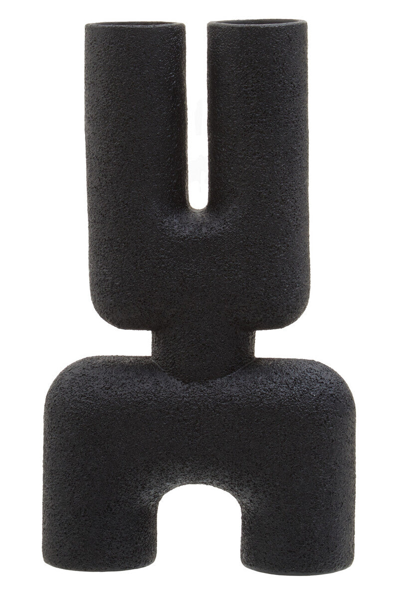Small Black Sculptured Vase | Broc