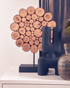 Small Black Sculptured Vase