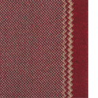 Washable Designer Bordered Red Rug