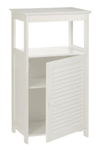 White Wood Floor Cabinet