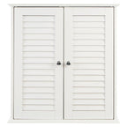 White Wood 2 Door Wall Cabinet