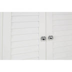 White Wood 2 Door Wall Cabinet