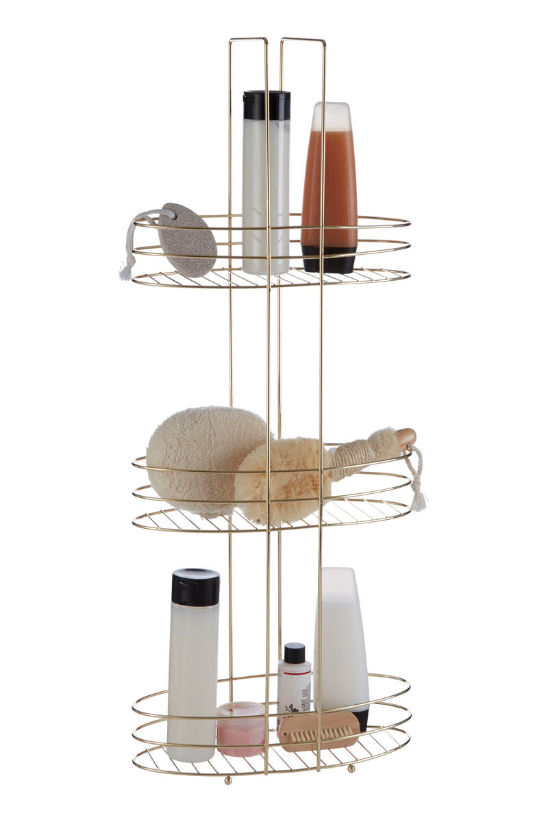 3 Tier Gold Plated Storage Rack