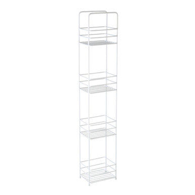 Four Tier White Rectangular Storage Caddy