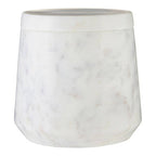 Off White Marble Cotton Jar