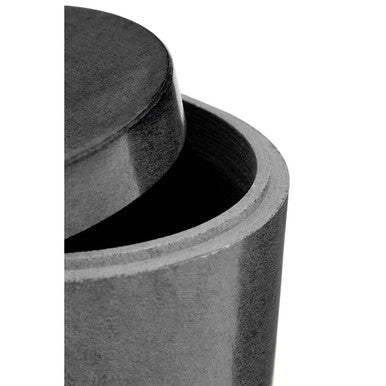 Dark Grey Marble Effect Cotton Jar