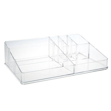 9 Compartment Cosmetics Clear Organiser
