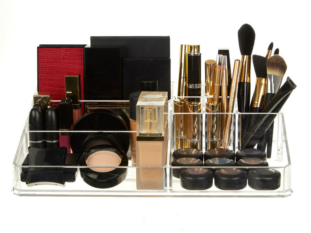 9 Compartment Cosmetics Clear Organiser