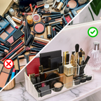 9 Compartment Cosmetics Clear Organiser