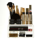 9 Compartment Cosmetics Organiser with 2 Drawers