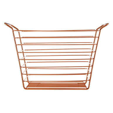 Large Gold Finish Wire Basket