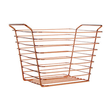 Large Gold Finish Wire Basket