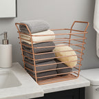 Small Gold Finish Wire Basket