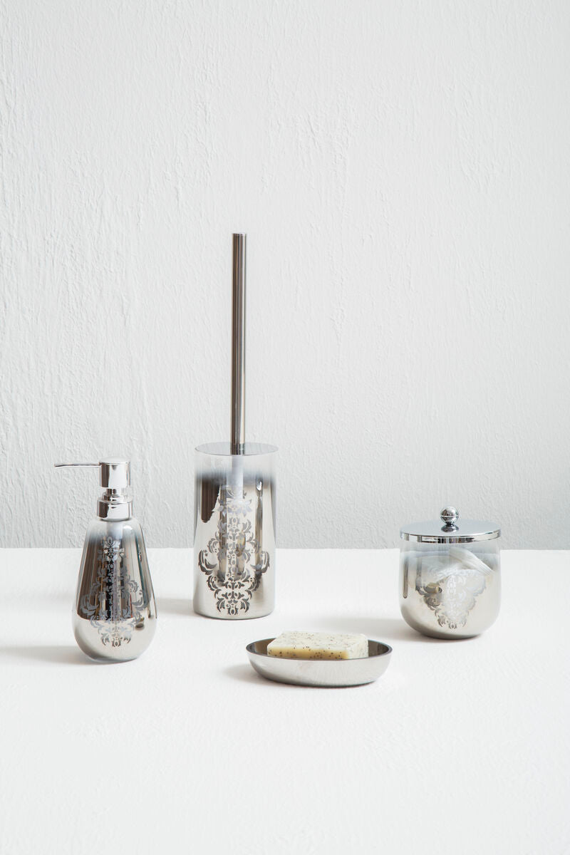 Silver Ombre Cotton Jar