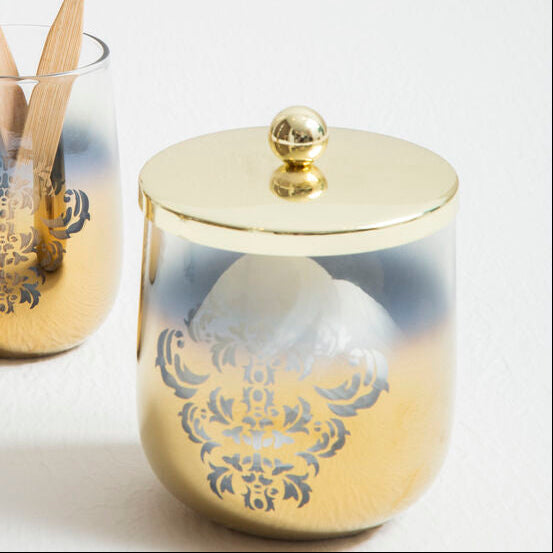 Gold Ombre Cotton Jar