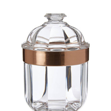 Small Rose Gold Acrylic Storage Jar