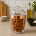 Small Rose Gold Acrylic Storage Jar